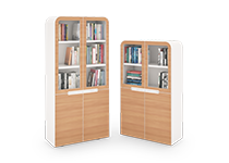 کمد-ویترین-با-چهار-درب-چوبی-و-شیشه-ای-برلیانت-تیپ-6276-41 -  - https://mohitara.com