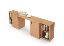 کتابخانه-و-ویترین-کوتاه-ویژه-اتاق-مدیر-عامل-کلاسیکال-تیپ-6042-41 -  - https://mohitara.com