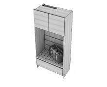 کمد-دیواری-جای-چمدان-با-کمد-جاکفشی-رویالیتی-تیپ-4213-44 -  - https://mohitara.com