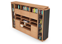 کتابخانه-و-ویترین-بلند-ویژه-اتاق-مدیر-عامل-استلار-تیپ-6152-41 -  - https://mohitara.com