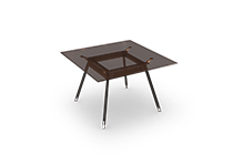 میز-مربع-پایه-مورب-فلزی-صفحه-شیشه-ای-یونیکا-تیپ-4142-41 -  - https://mohitara.com