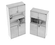 کمد-بایگانی-نیم-درب-چوبی-با-دو-درب-کوئیک-تیپ-6286-41 -  - https://mohitara.com